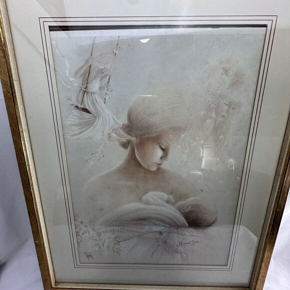 Margaret Kane "Love" Signed Matted & Framed Lithograph/Print Needs fix in frame - Picture 7 of 10